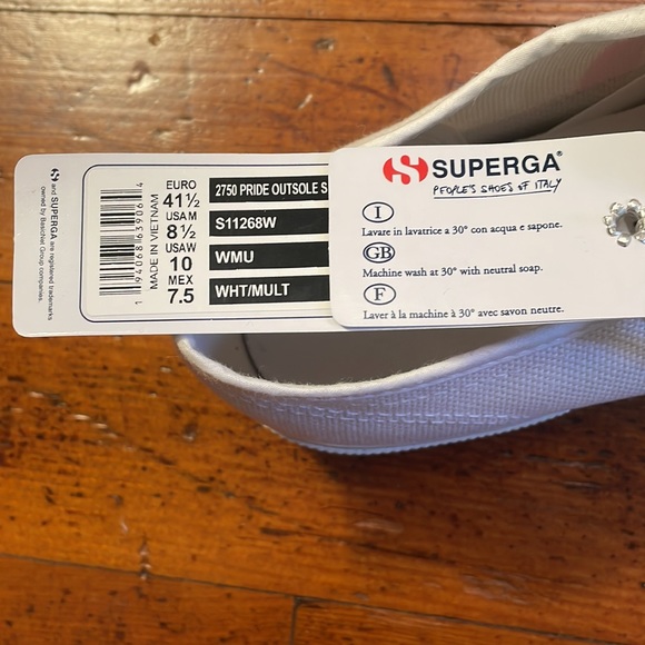 Superga Canvas Sneakers, Rainbow Soles! - Picture 5 of 7